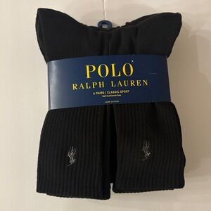 Polo by Ralph Lauren Men's Classic Black Socks